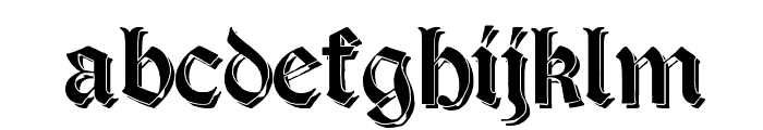 Salterio Shadow Font LOWERCASE