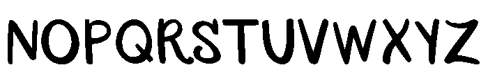 SaltyKitten-Regular Font UPPERCASE