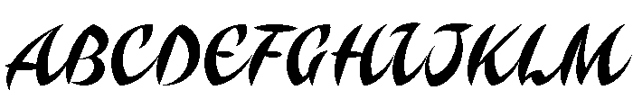 Saluki Juice PERSONAL USE Regular Font UPPERCASE