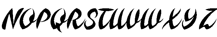 Saluki Juice PERSONAL USE Regular Font UPPERCASE