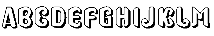 Salvadora Hollow Regular Font UPPERCASE