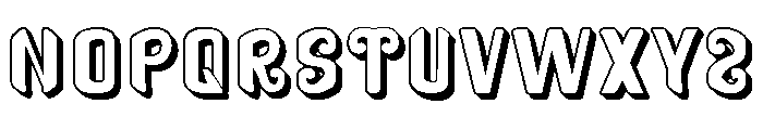 Salvadora Hollow Regular Font UPPERCASE