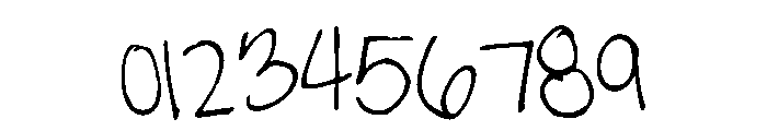 Sams handwriting1 Font OTHER CHARS