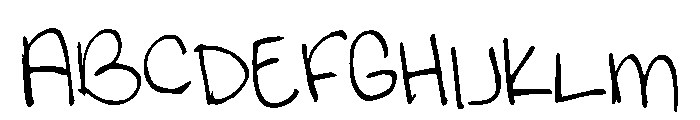 Sams handwriting1 Font UPPERCASE