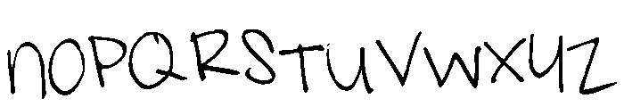 Sams handwriting1 Font UPPERCASE