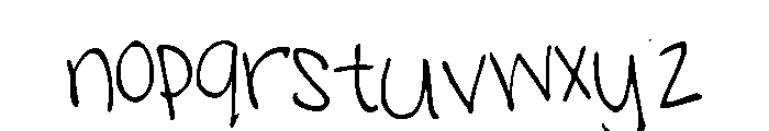 Sams handwriting1 Font LOWERCASE