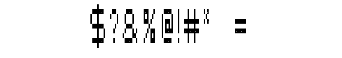 Samsung CRT TV (extremely close to) 3x Regular Font OTHER CHARS