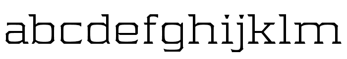 Samton Extended Light Font LOWERCASE