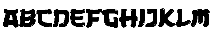 Samurai Blast Font UPPERCASE