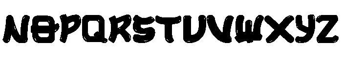 Samurai Blast Font LOWERCASE