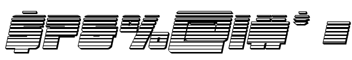 Samurai Terrapin Chrome Italic Font OTHER CHARS