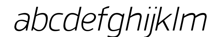 San Frediano Light Italic Font LOWERCASE