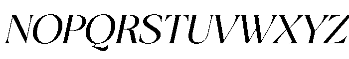 San de More Demo ExtBd Ita Font UPPERCASE
