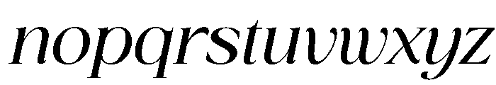 San de More Demo ExtBd Ita Font LOWERCASE