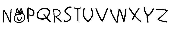 Sanche Regular Font UPPERCASE