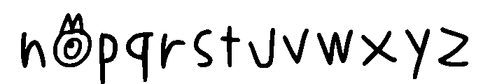 Sanche Regular Font LOWERCASE
