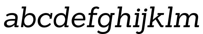 Sanchez-RegularItalic Font LOWERCASE