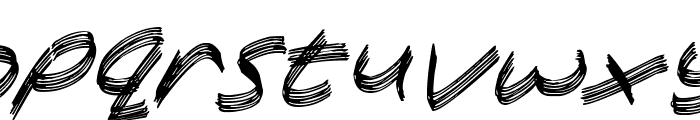 Sandscrape Italic Font LOWERCASE