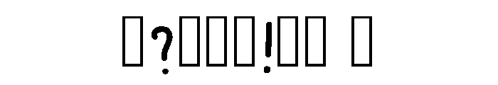 Sandwich Triangle Regular Font OTHER CHARS