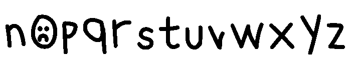 Sandwich Triangle Regular Font LOWERCASE