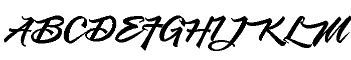 Sanggara-Regular Font UPPERCASE