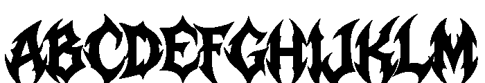 Sanguine Frost Regular Font UPPERCASE