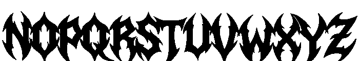 Sanguine Frost Regular Font UPPERCASE