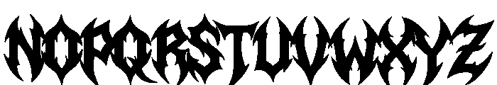 Sanguine Frost Regular Font LOWERCASE