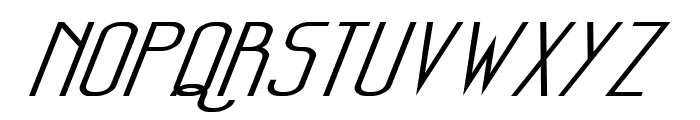 Sanity Wide Italic Font UPPERCASE