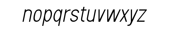 Sanlulus Light Italic Font LOWERCASE