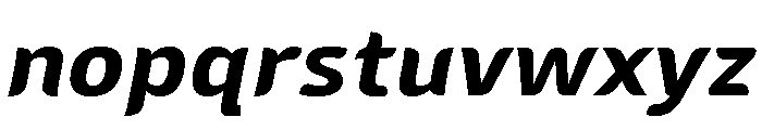 Sans Mateo 2 Bold Italic Font LOWERCASE