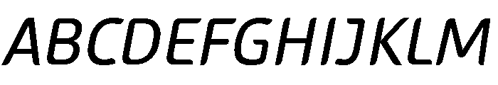 Sans Mateo 2 Italic Font UPPERCASE