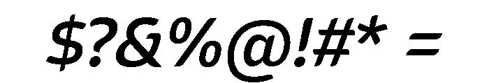 Sans Mateo 2 Medium Italic Font OTHER CHARS