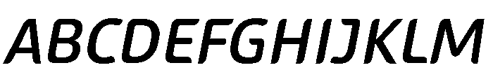 Sans Mateo 2 Medium Italic Font UPPERCASE
