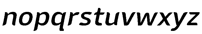 Sans Mateo 2 Medium Italic Font LOWERCASE