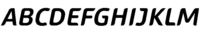 Sans Mateo 2 Semi Bold Italic Font UPPERCASE