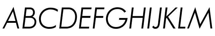 SansSerifBookFLF-Italic Font UPPERCASE