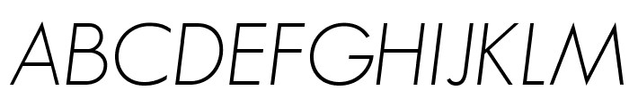 SansSerifFLF-Italic Font UPPERCASE
