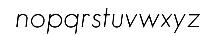 SansSerifFLF-Italic Font LOWERCASE
