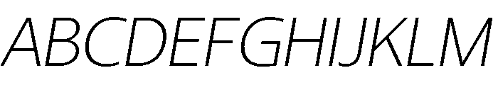 Sanshiro Demo ExtLt Ita Font UPPERCASE