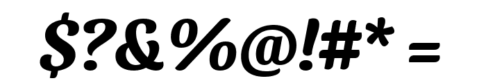 Sansita Bold Italic Font OTHER CHARS