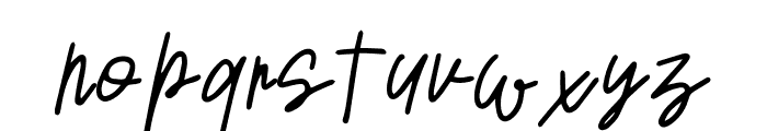 Sansitype Script Font LOWERCASE