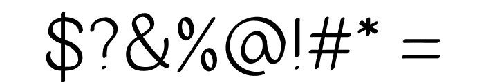 Sanstosons Font OTHER CHARS