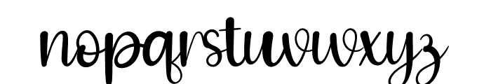 Santa Clause Font LOWERCASE