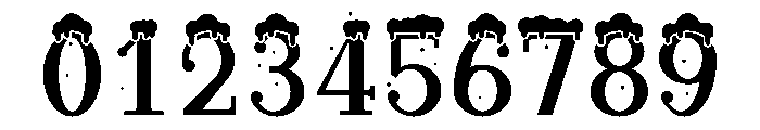 Santa Serif Snow Regular Font OTHER CHARS
