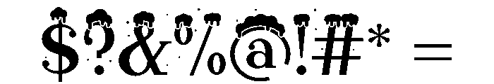 Santa Serif Snow Regular Font OTHER CHARS