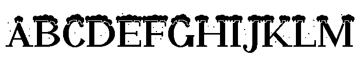 Santa Serif Snow Regular Font UPPERCASE