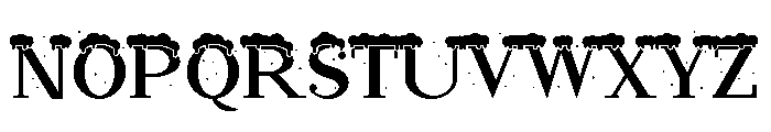 Santa Serif Snow Regular Font UPPERCASE