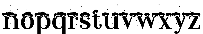 Santa Serif Snow Regular Font LOWERCASE