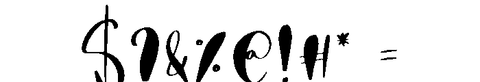 Santa Signature Font OTHER CHARS